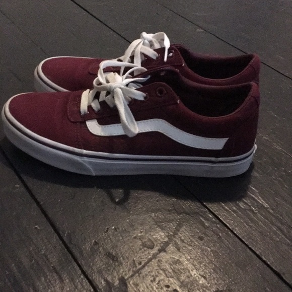 Maroon Vans size women's 9.5 great condition - Picture 2 of 7